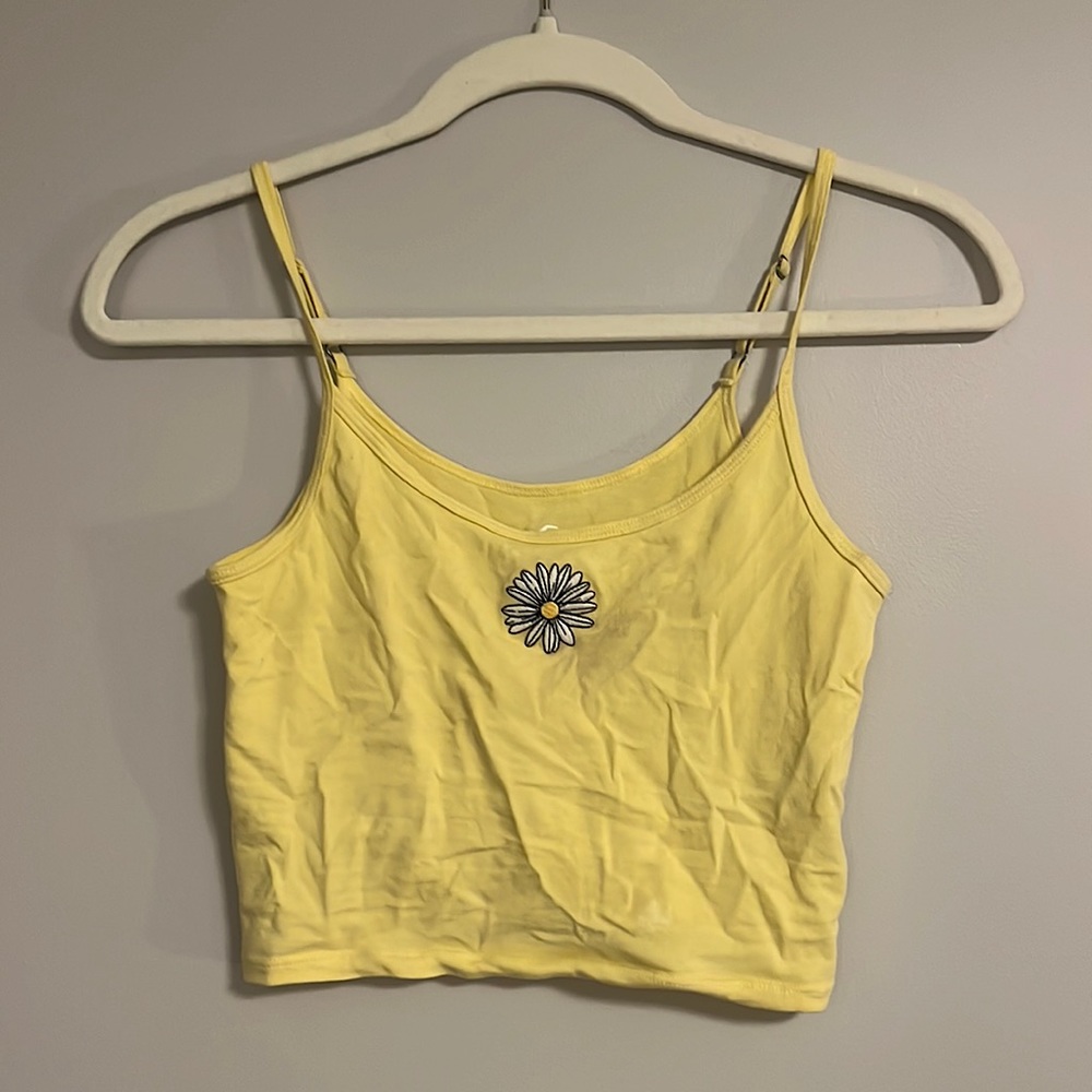 Hollister sunflower crop top size S.